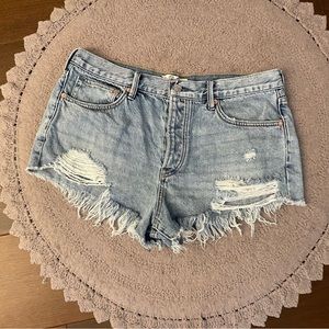 Free People Jean Shorts Size 30